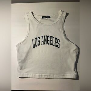 SHEIN Los Angeles crop top tank top